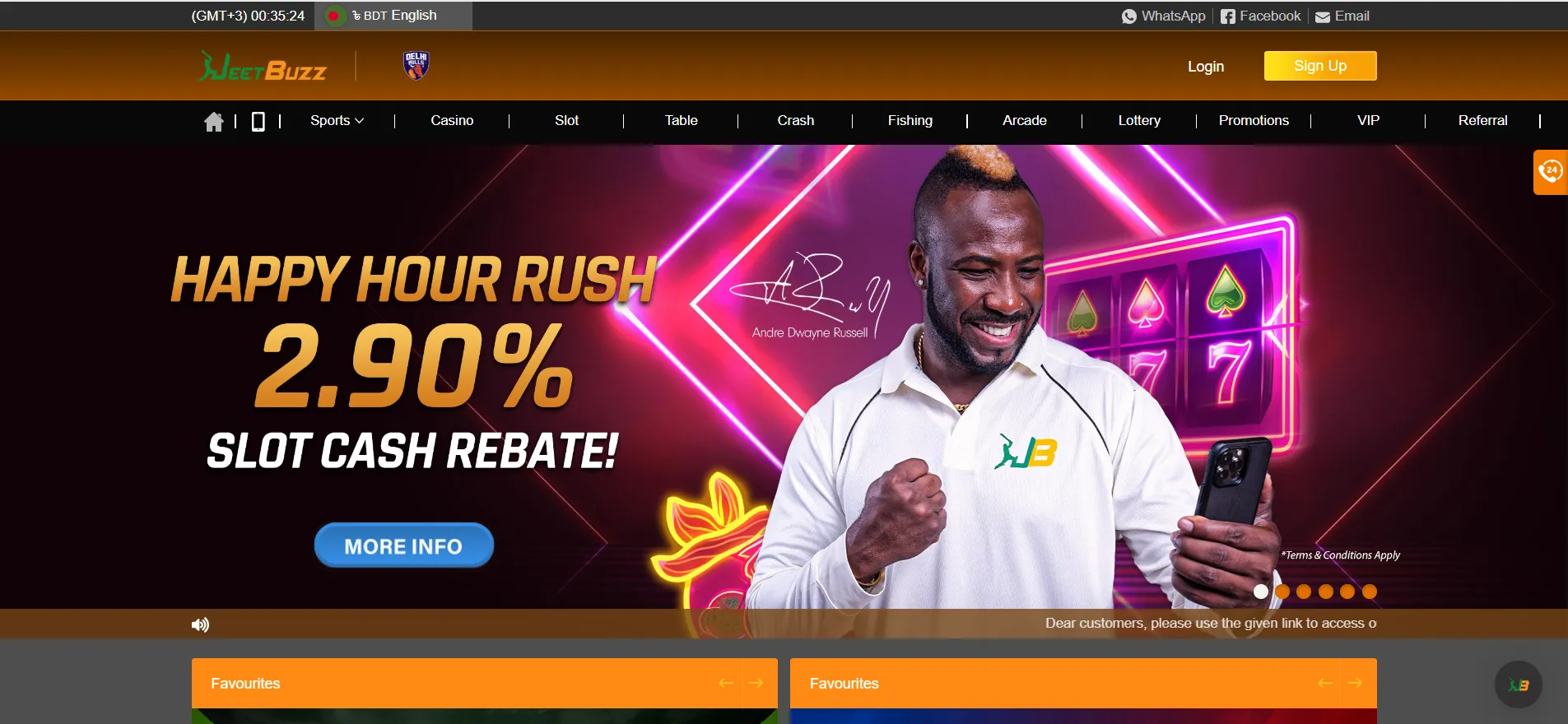 JeetBuzz main page